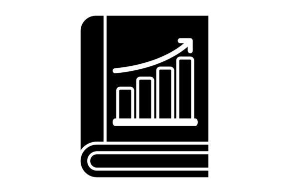 Book Icon Diagram Design Black Filled: A Versatile Graphics Freebie for Digital Sellers