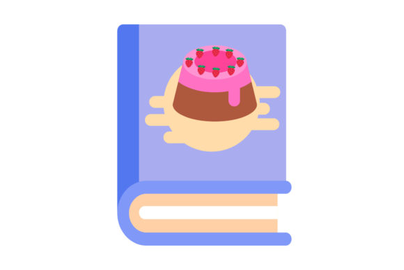 Book Icon Pudding Design Creative Art: A Versatile Graphic for Bloggers and Publishers