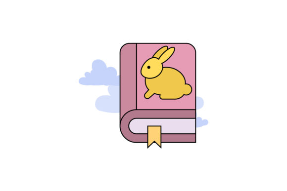 Easter Cute Icon Book Color Outline: A Versatile Freebie for Creative Projects