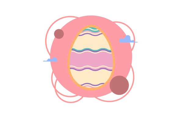 Easter Egg Decoration Scalloped – A Versatile Graphic Design Asset for Sellers