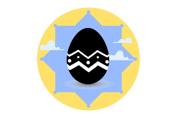 Easter Eggs Sunday Style Decoration: A Versatile Graphic Design Asset for Creative Projects