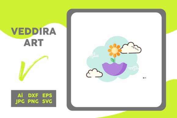 Easter Icon Daisy Egg Crack Cloud White – A Versatile Graphic for Handmade Creations