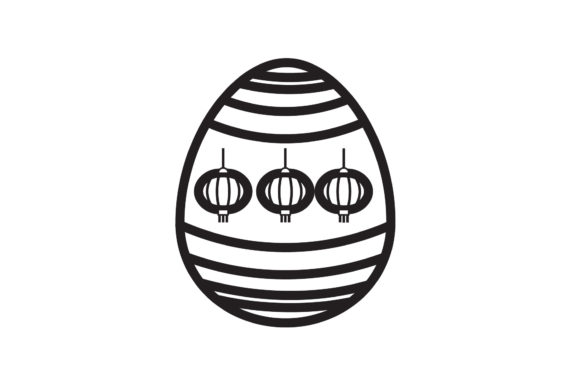 Easter Icon Lanterns Black Line Design – A Practical Review for Digital Product Creators