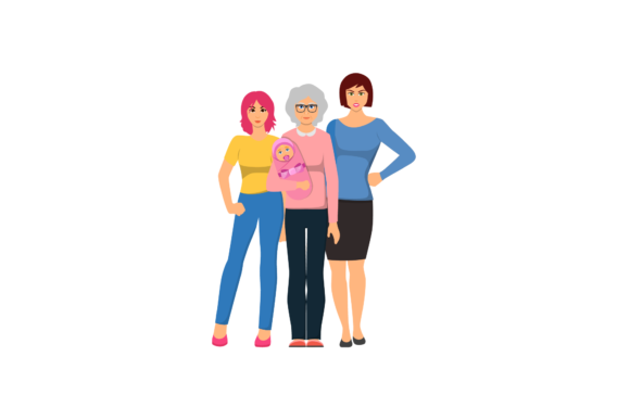 Family Flat Icons Illustration Arts: A Must-Have Graphic Design Freebie for Crafters