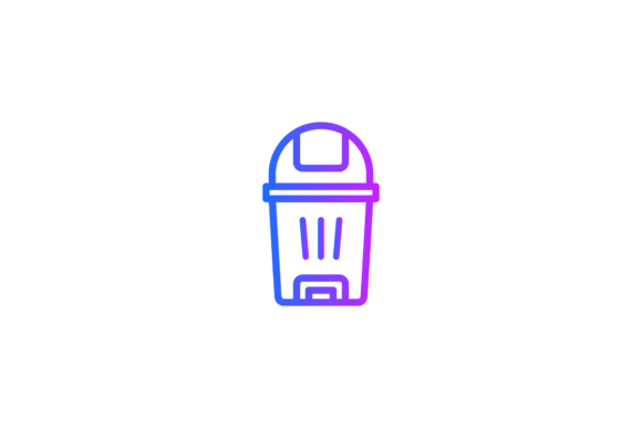 House Icon Bin Line Gradient: A Versatile Graphic Design Freebie