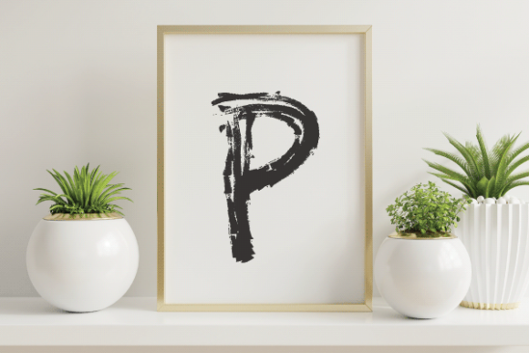 Letter P Graphics Freebie for Digital Sellers