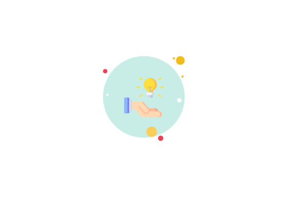 School Icon Knowledge Lamp Circle Blue: A Versatile Graphic Design Freebie for Marketers