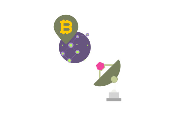 Space Icon Bitcoin Moon Graphics for Small Business Freebies