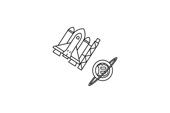 Space Icon Bitcoin Saturn Coloring Page Review