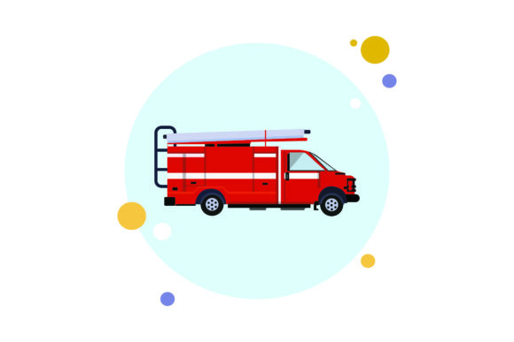 Travel Icon Car Fire Trucks Creative Art – A Graphics Freebie for Bold Branding