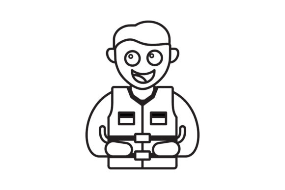 Travel Icon Life Jacket Black Line Art Review for Real Projects